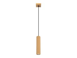 Lámpara colgante Gloow minimalista de aluminio - 1 fuentes luminosas 3000K - L.8 x A.118 cm - dorado