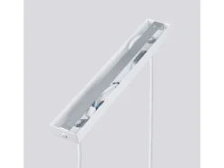 Lámpara colgante Gloow minimalista de aluminio - 2 fuentes luminosas 3000K - L.30 x A.90 cm - blanco
