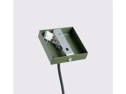 Lámpara colgante Gloow minimalista de aluminio - 1 fuentes luminosas 4000K - L.8 x A.118 cm - verde oliva