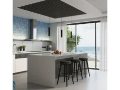 Lámpara colgante Gloow minimalista de aluminio - 3 fuentes luminosas 4000K - L.45 x A.98 cm - negro