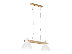 Lámpara colgante industrial 25 W blanca 109 cm E27 ES422798
