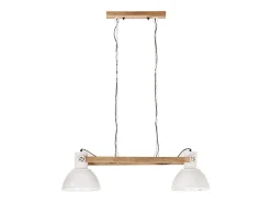 Lámpara colgante industrial 25 W blanca 109 cm E27 ES422798
