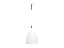 Lámpara colgante industrial redonda 25 W blanca 42 cm E27 ES933563