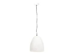 Lámpara colgante industrial redonda 25 W blanca 42 cm E27 ES933563