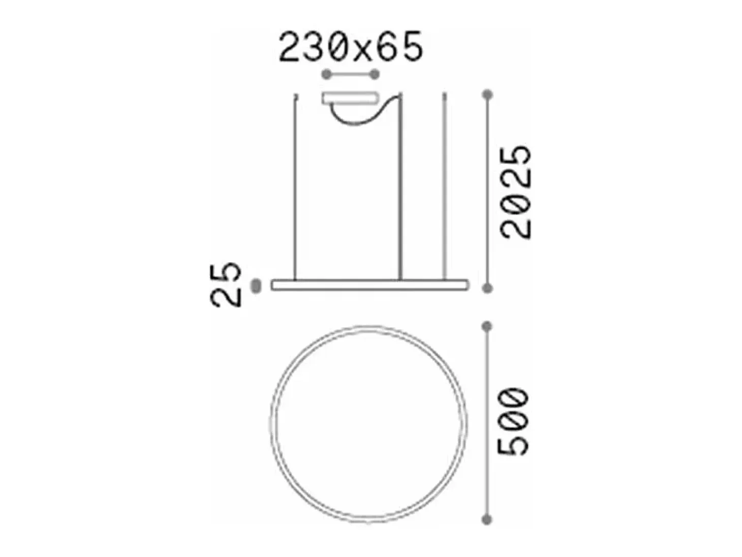 Lámpara Colgante Integrada Redonda Decorativa Blanca, 4000K, 30W