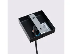 Lámpara Colgante Karbon Minimalista De Aluminio - 1 Fuentes Luminosas - L.8 X A.118 Cm - Negro