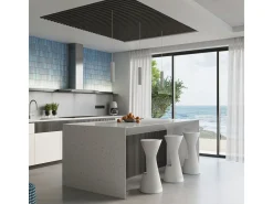Lámpara Colgante Karbon Minimalista De Aluminio - 2 Fuentes Luminosas - L.30 X A.90 Cm - Blanco