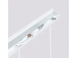 Lámpara Colgante Karbon Minimalista De Aluminio - 3 Fuentes Luminosas - L.45 X A.98 Cm - Blanco
