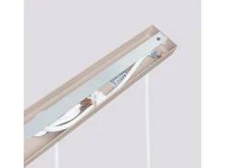 Lámpara Colgante Karbon Minimalista De Aluminio - 3 Fuentes Luminosas - L.45 X A.98 Cm - Gris Pardo