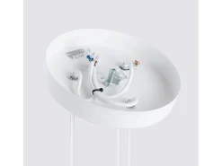Lámpara Colgante Karbon Minimalista De Aluminio - 3 Fuentes Luminosas - L.19,5 X A.108 Cm - Blanco