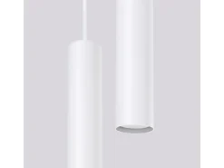 Lámpara colgante Lagos moderno de acero - 2 fuentes luminosas - L.15 x A.118 cm - blanco