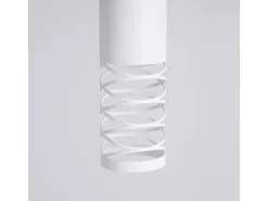 Lámpara Colgante Lami Moderno De Acero - 1 Fuentes Luminosas - L.8 X A.125 Cm - Blanco