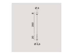 Lámpara colgante LED CONE Oro-Rosa-Negro 7W 3000K Perenz