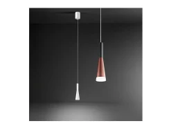 Lámpara colgante LED CONE Oro-Rosa-Negro 7W 3000K Perenz