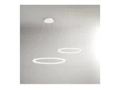 Lámpara colgante LED EDGE 86W Blanco mate Perenz