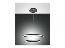 Lámpara colgante LED GIOTTO 52W negra 3508-45-101 Fabas Luce