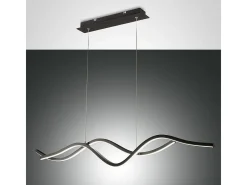 Lámpara colgante LED negra Sinuo 36W 3666-45-101 Fabas Luce