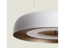 Lámpara Colgante LED 18W Acero Cancot Blanco Mate