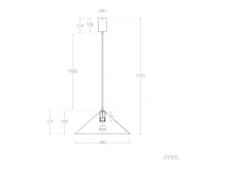 Lámpara Colgante LED 8W Metal Elise L Blanco