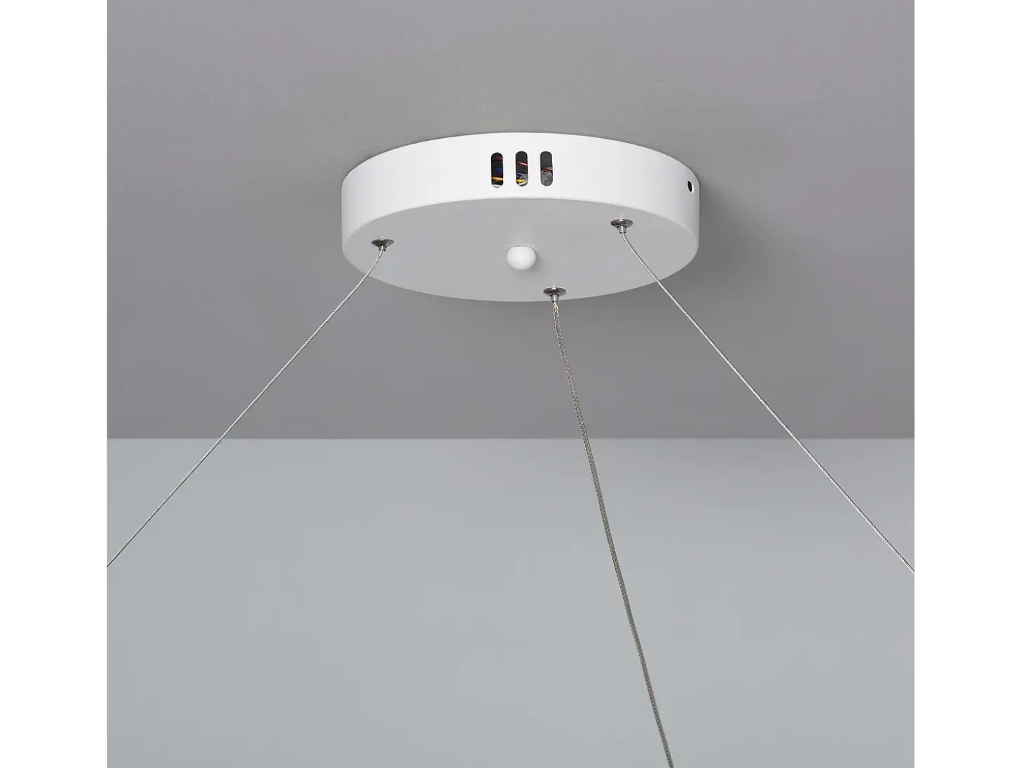 Lámpara Colgante LED 28W Metal CCT Seleccionable Big Ivalo Ø 1 Metro Blanco