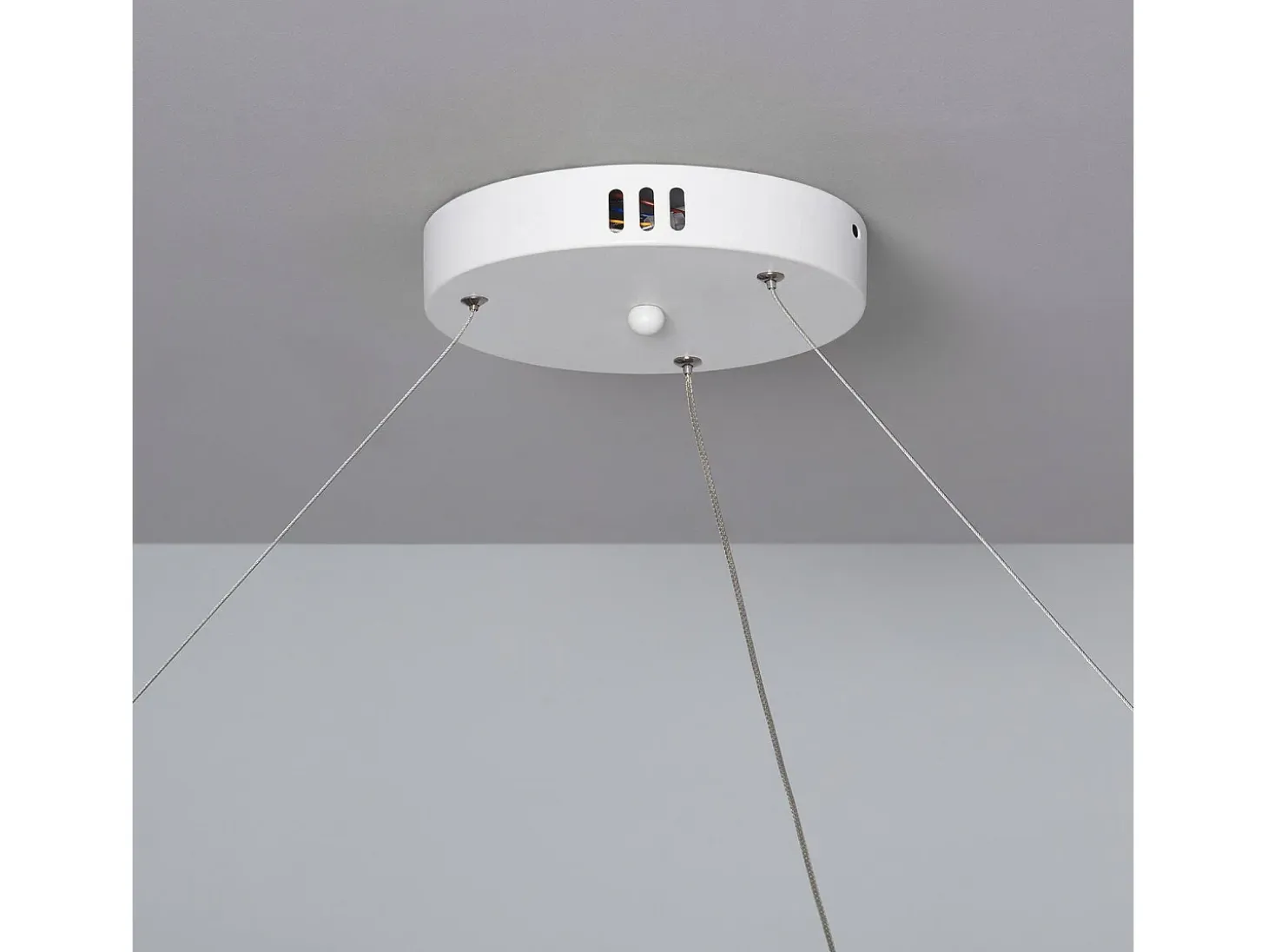Lámpara Colgante LED 28W Metal CCT Seleccionable Big Ivalo Ø 1 Metro Blanco
