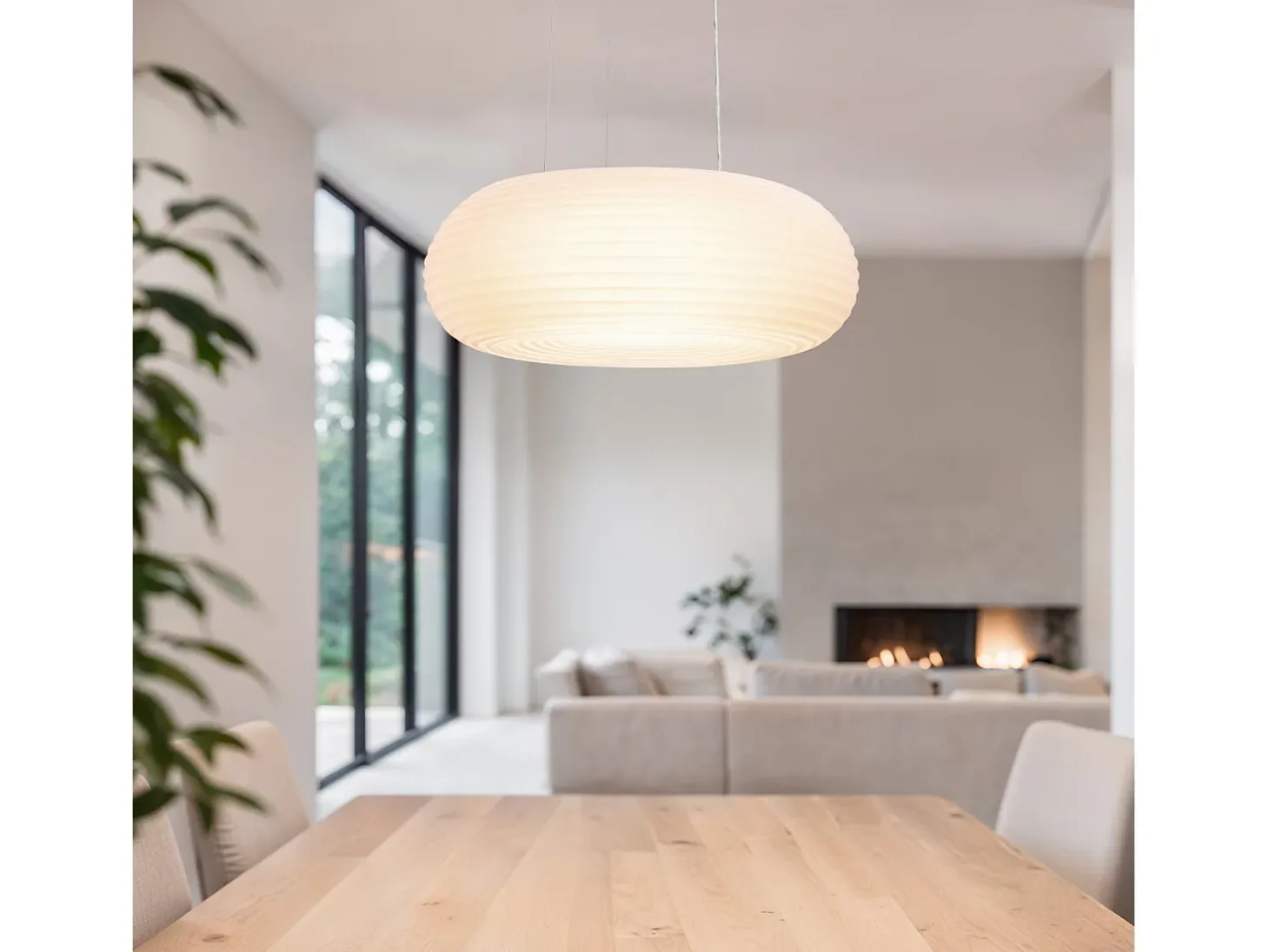 Lámpara Colgante LED 24W Metal Junai Blanco