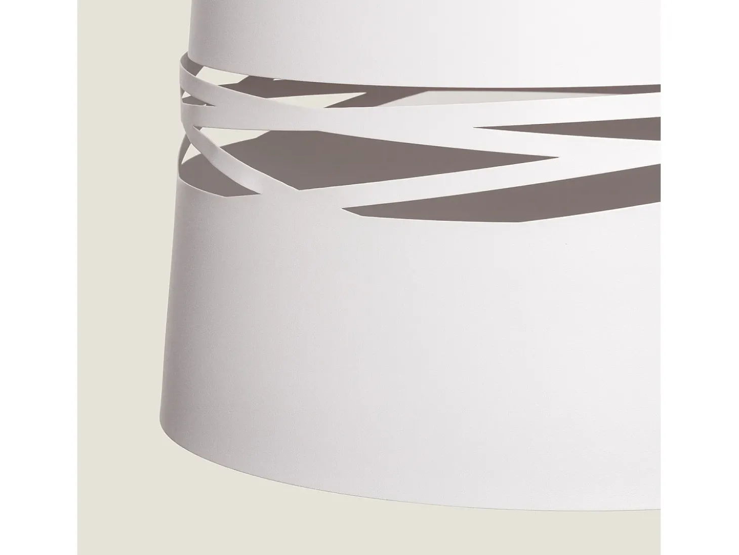 Lámpara Colgante LED 28W Metal Kerta Blanco Mate