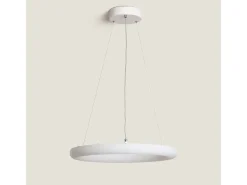 Lámpara Colgante LED 48W Metal Ø500 mm Irlava Blanco