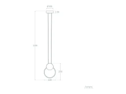 Lámpara Colgante LED 10W Metal Stendhal Blanco