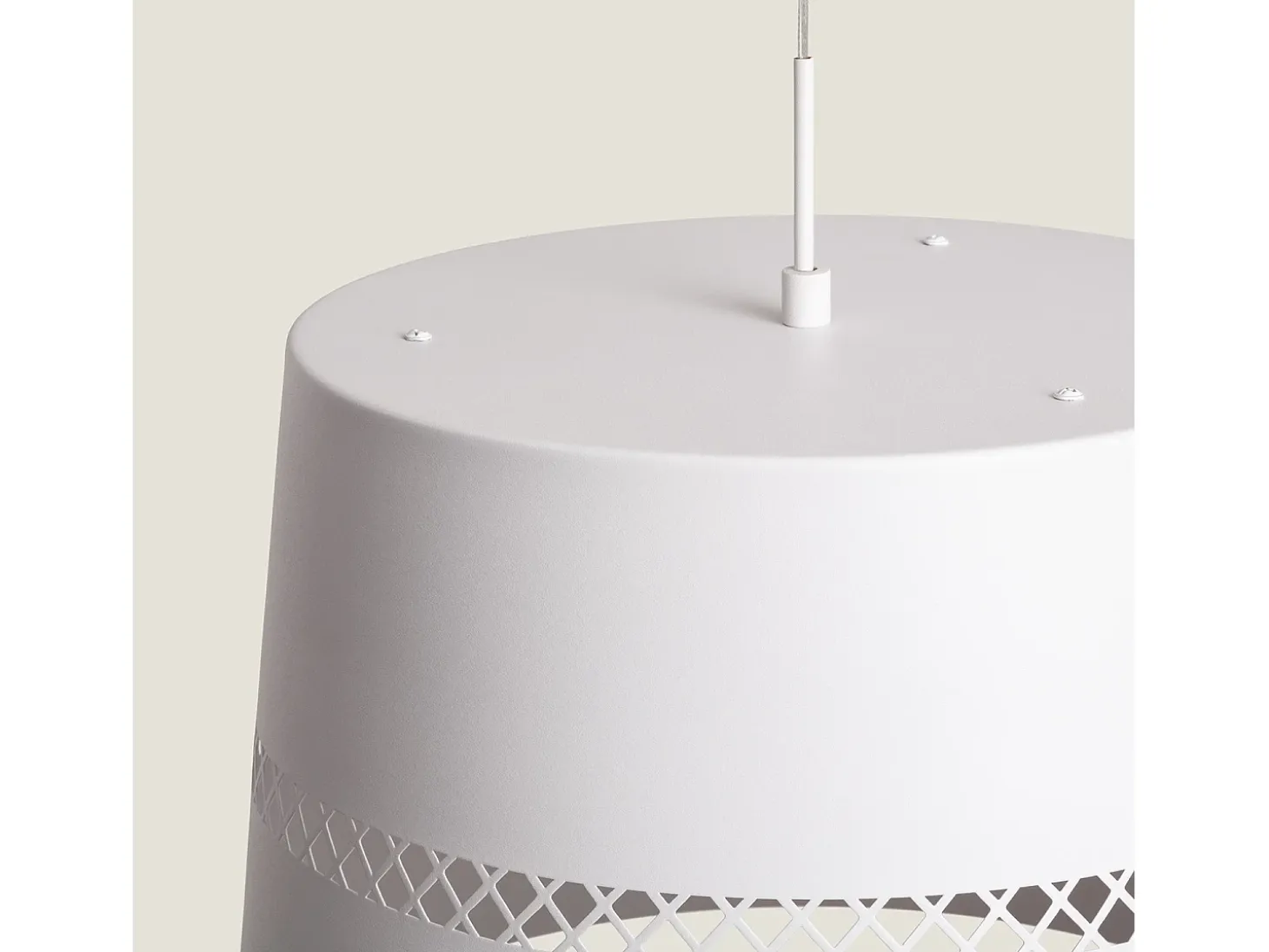 Lámpara Colgante LED 28W Metal Walital Blanco Mate