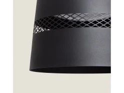 Lámpara Colgante LED 28W Metal Saska Negro Mate