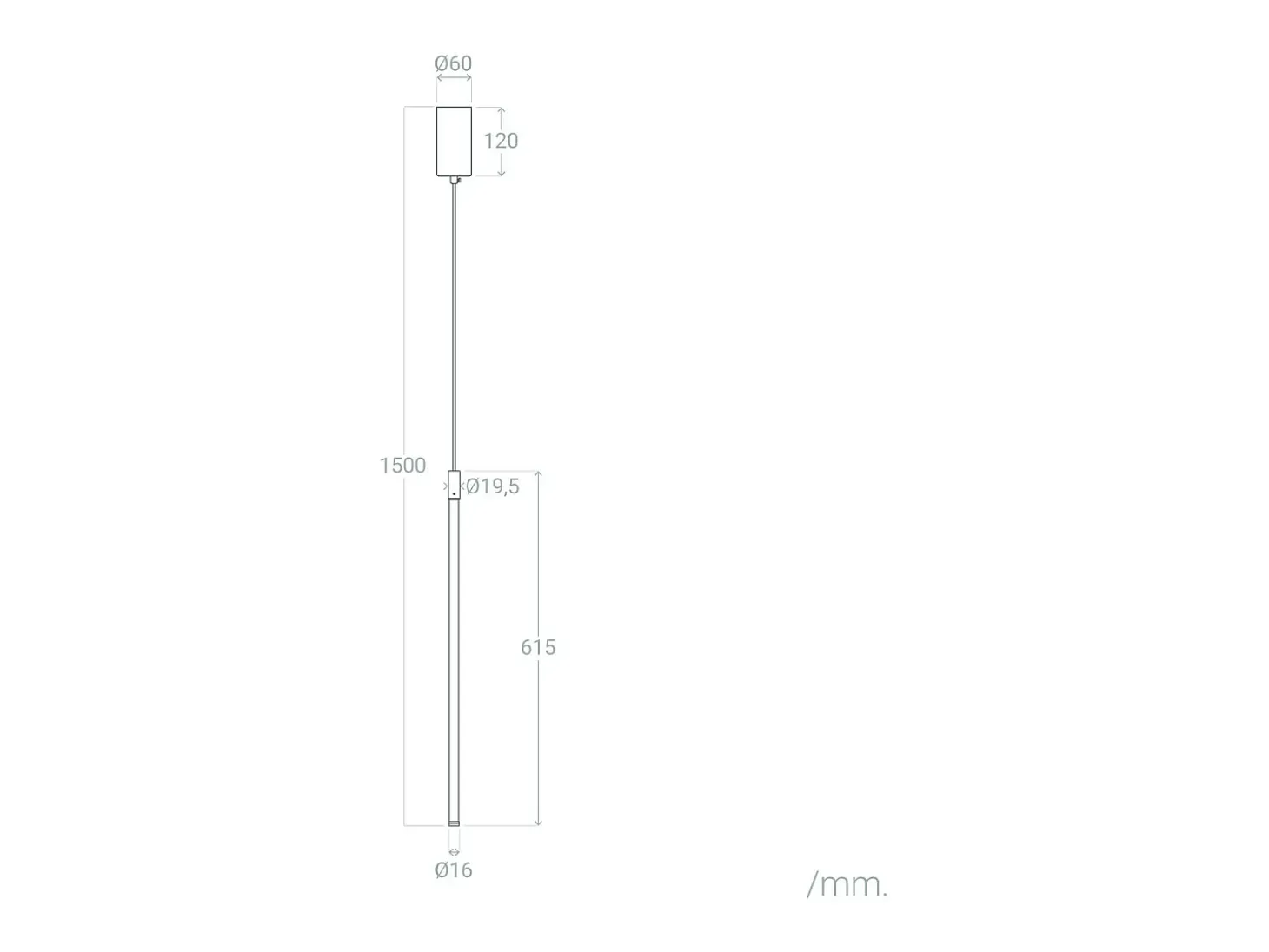 Lámpara Colgante LED 10W Metal LiteLux Negro