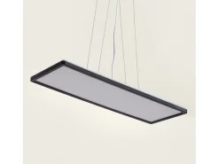 Lámpara Colgante LED 24W Rectangular SwitchCCT Seleccionable 580X200 mm Doble Cara Negro 3000K - 4000K - 6000K CCT