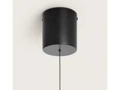 Lámpara Colgante LED 8W Regulable en Altura Metal Arya Negro