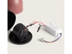 Lámpara Colgante LED 8W Regulable en Altura Metal Arya Marrón