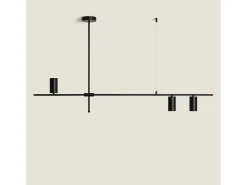 Lámpara Colgante Lineal Metal Auzoa Negro