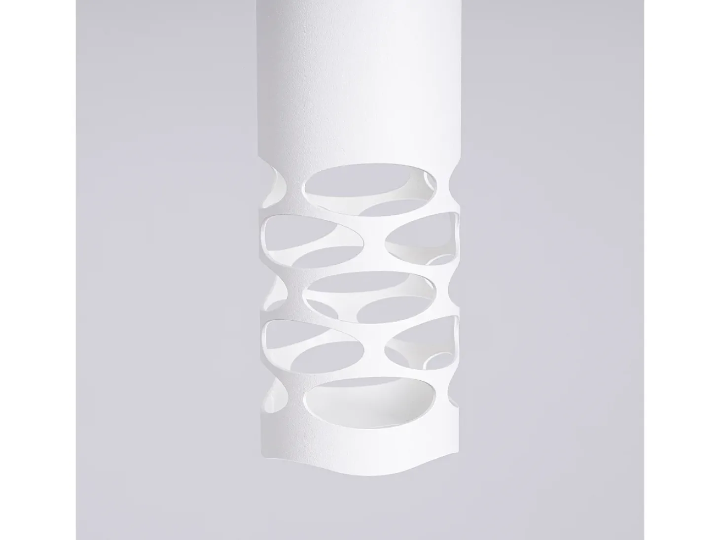 Lámpara Colgante Liro Moderno De Acero - 1 Fuentes Luminosas - L.8 X A.125 Cm - Blanco