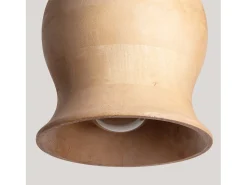 Lámpara Colgante Madera Akesh III ILUZZIA Natural