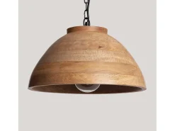 Lámpara Colgante Madera Zeil Naisha M ILUZZIA Marrón