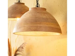 Lámpara Colgante Madera Zeil Naisha M ILUZZIA Marrón