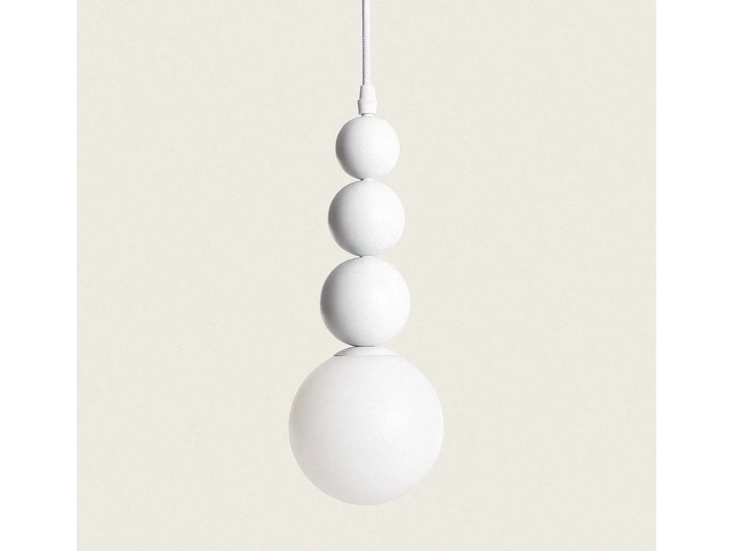 Lámpara Colgante Metal Dunia Blanco