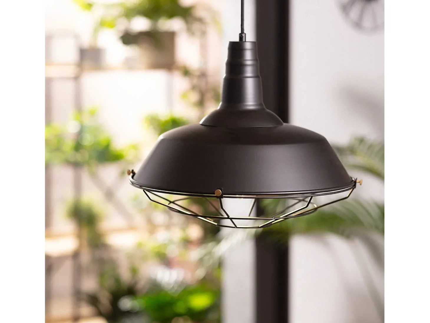 Lámpara Colgante Metal Jagger Negro