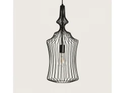 Lámpara Colgante Metal Kelsie III Negro