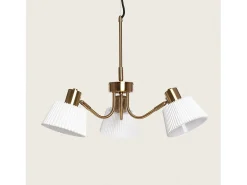 Lámpara Colgante Metal Magda 3 Focos Blanco
