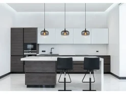 Lámpara colgante metal negro mate, 1x E27