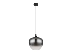 Lámpara colgante metal negro mate, 1x E27