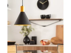 Lámpara Colgante Metal Orbat Negro
