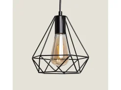 Lámpara Colgante Metal Sardo Negro