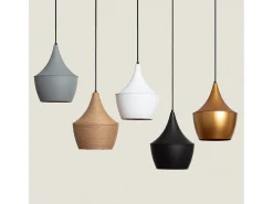 Lámpara Colgante Metal Tri Mercury Negro