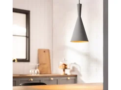 Lámpara Colgante Metal Tri Lennon Gris